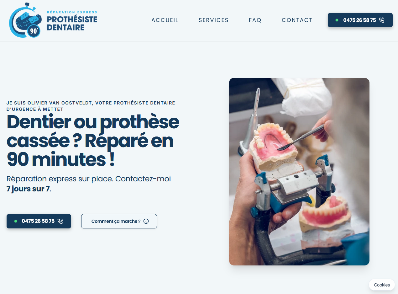 Création de site internet pour façadiers à Profondeville (Feral)